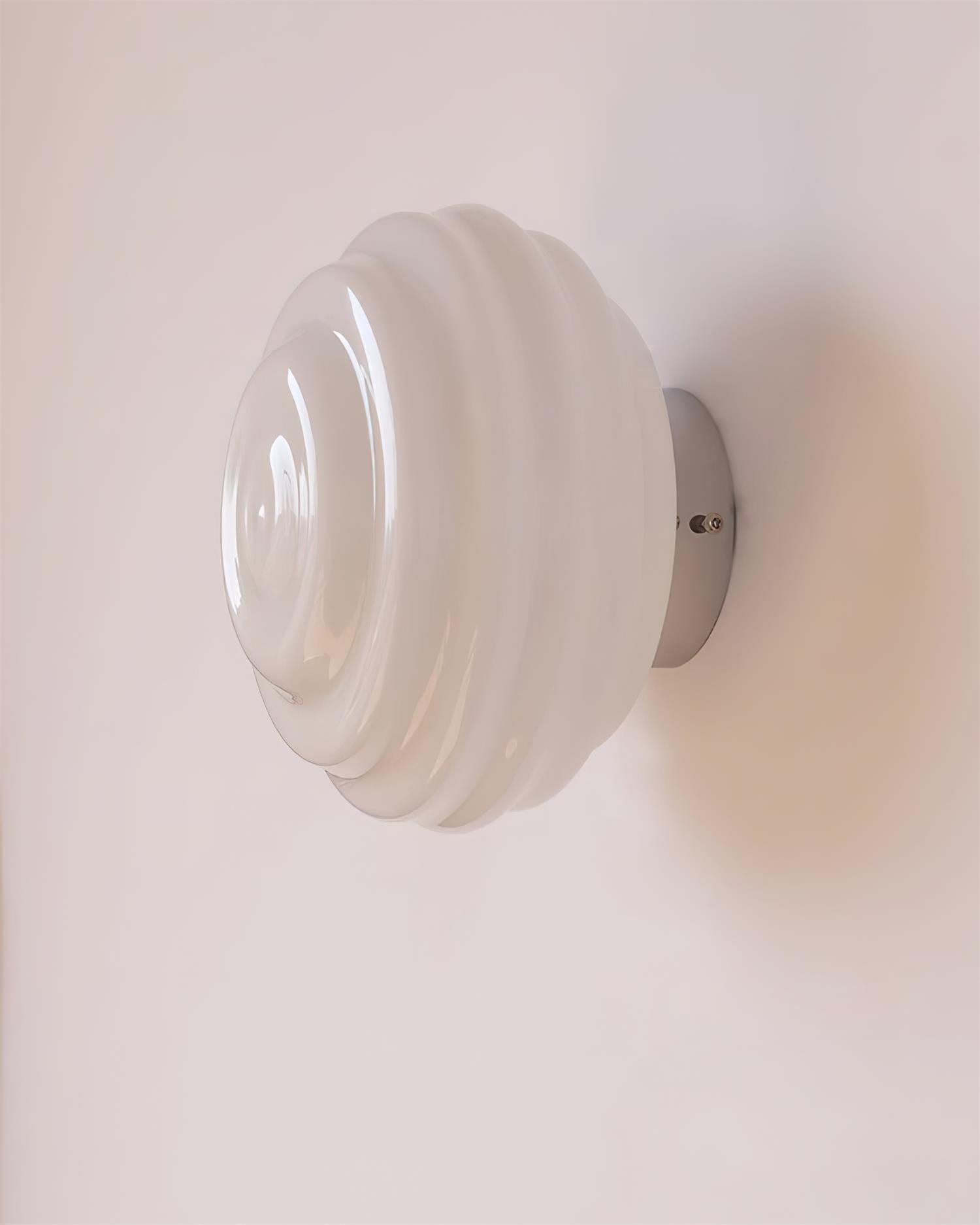 Duvia Rippled Glass Wall Lamp - Neutralighting