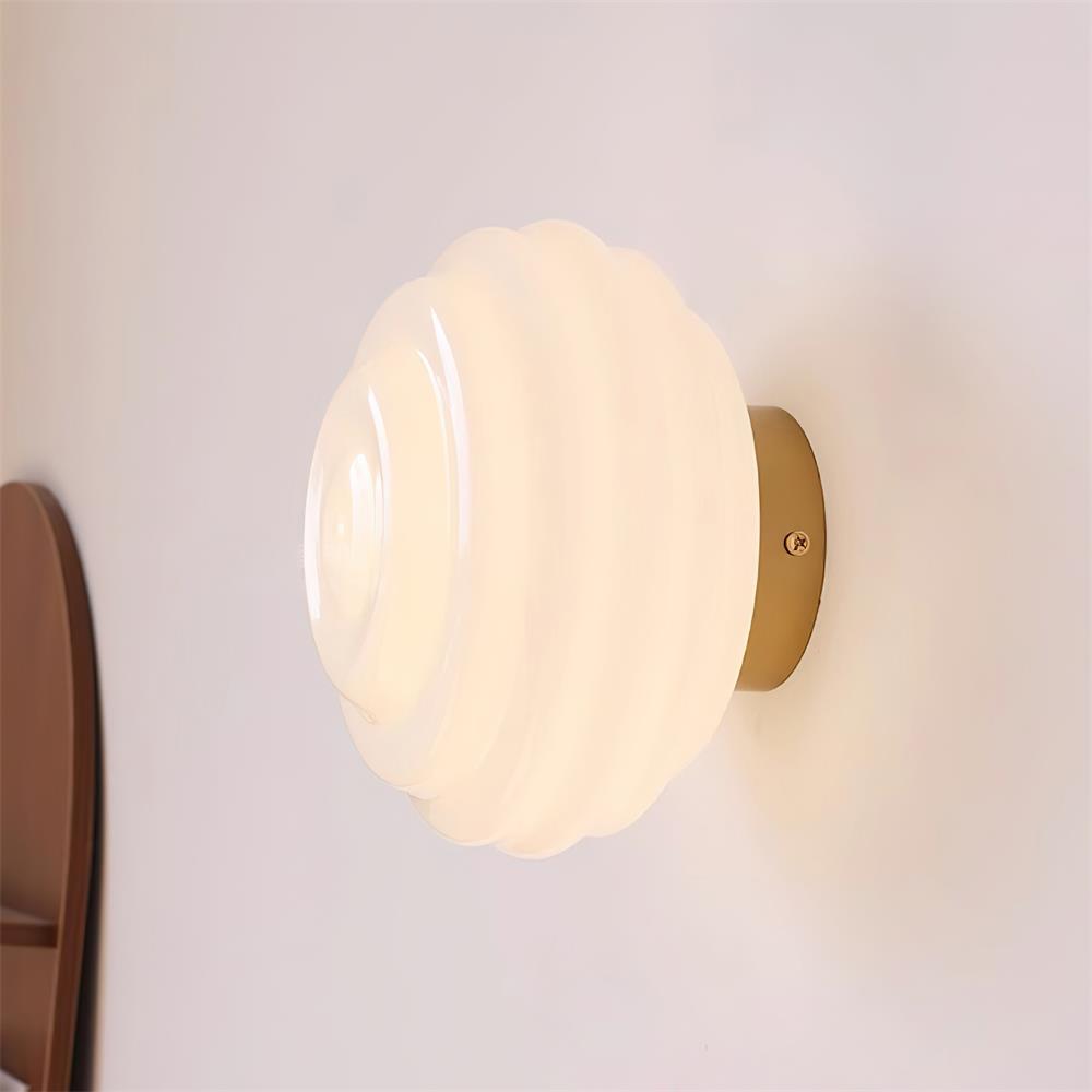 Duvia Rippled Glass Wall Lamp - Neutralighting