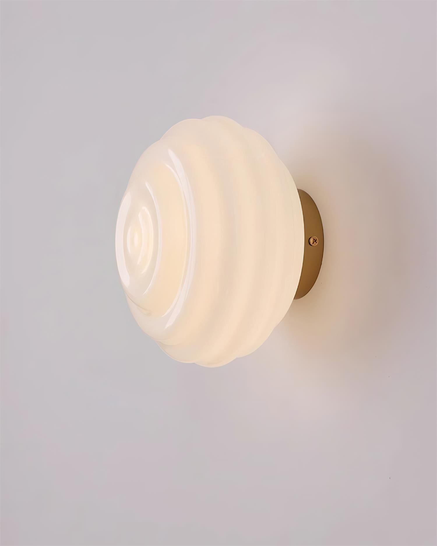 Duvia Rippled Glass Wall Lamp - Neutralighting
