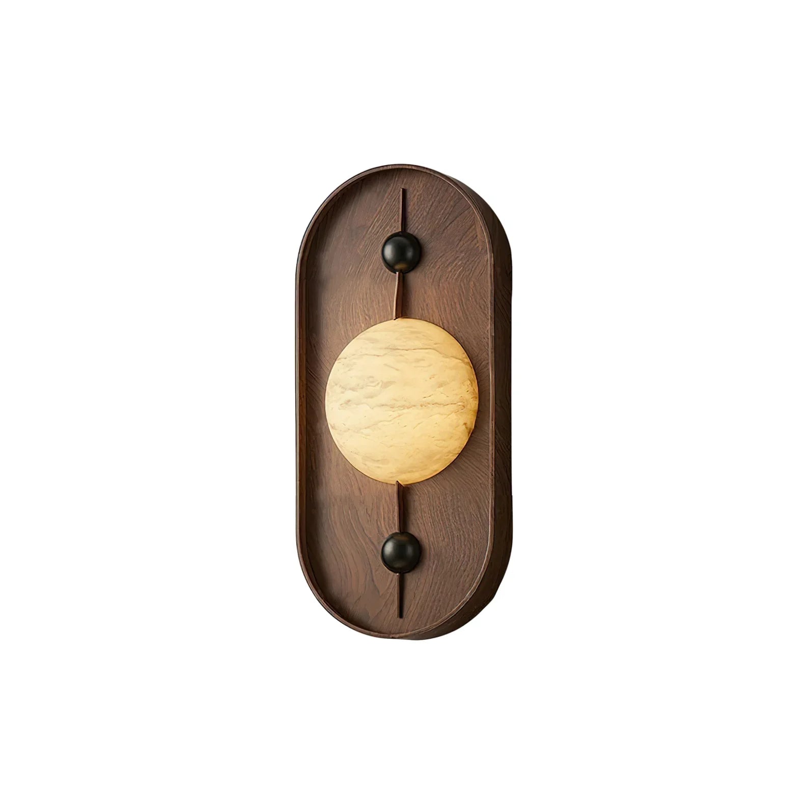 Driftwood Alabaster Wall Lamp Walnut Color - Neutralighting