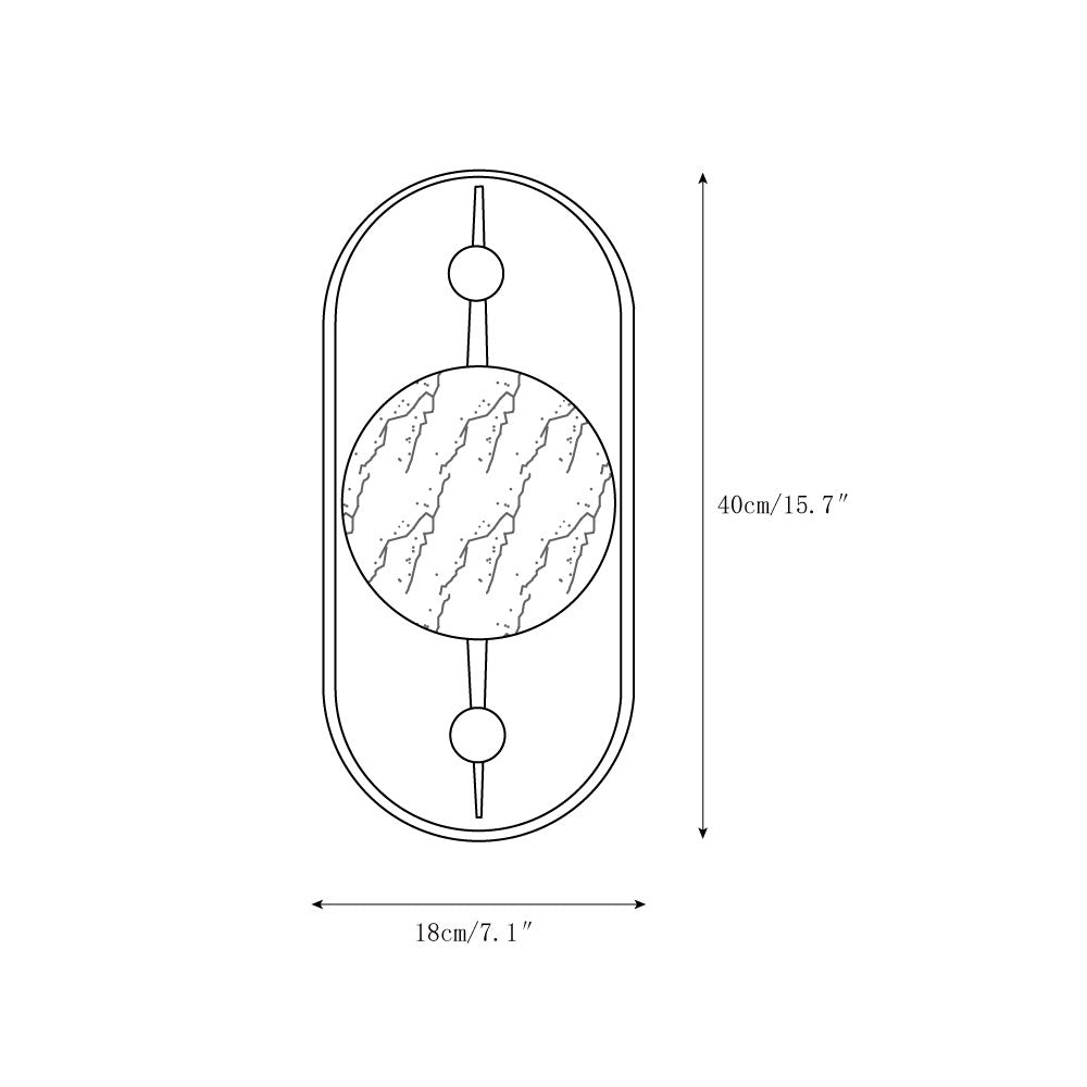 Ildvuvyh Modern Minimalist Metal Alabaster Wall Lamp - Neutralighting