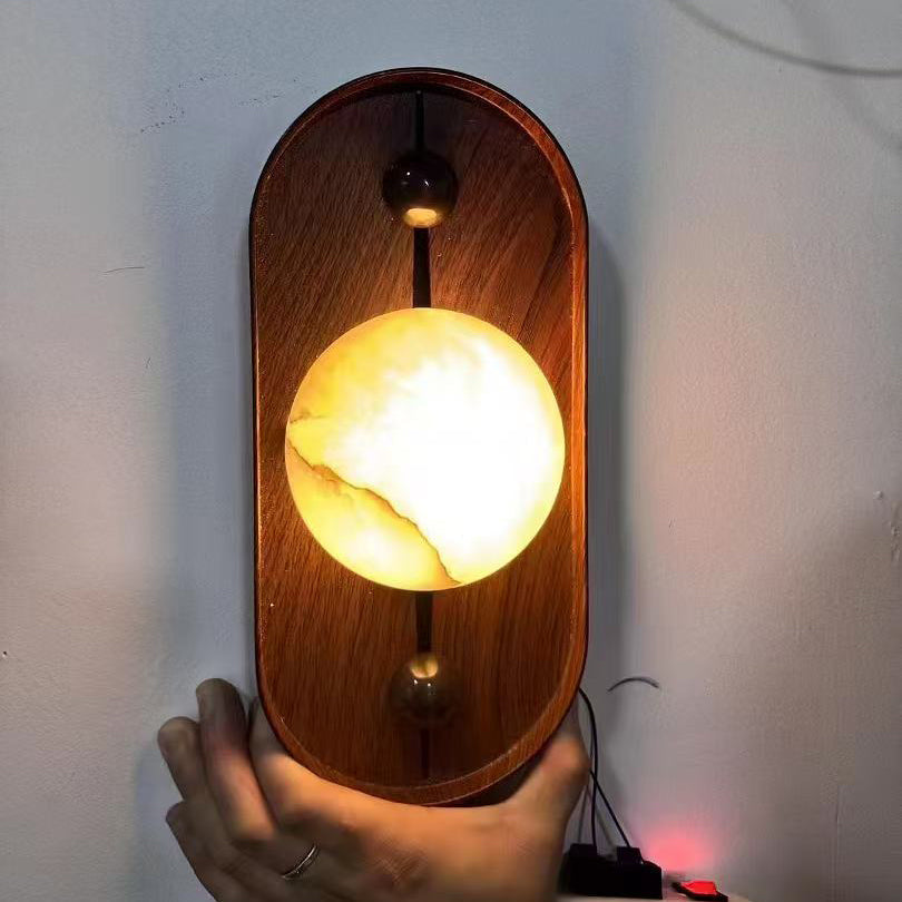 Ildvuvyh Modern Minimalist Metal Alabaster Wall Lamp - Neutralighting