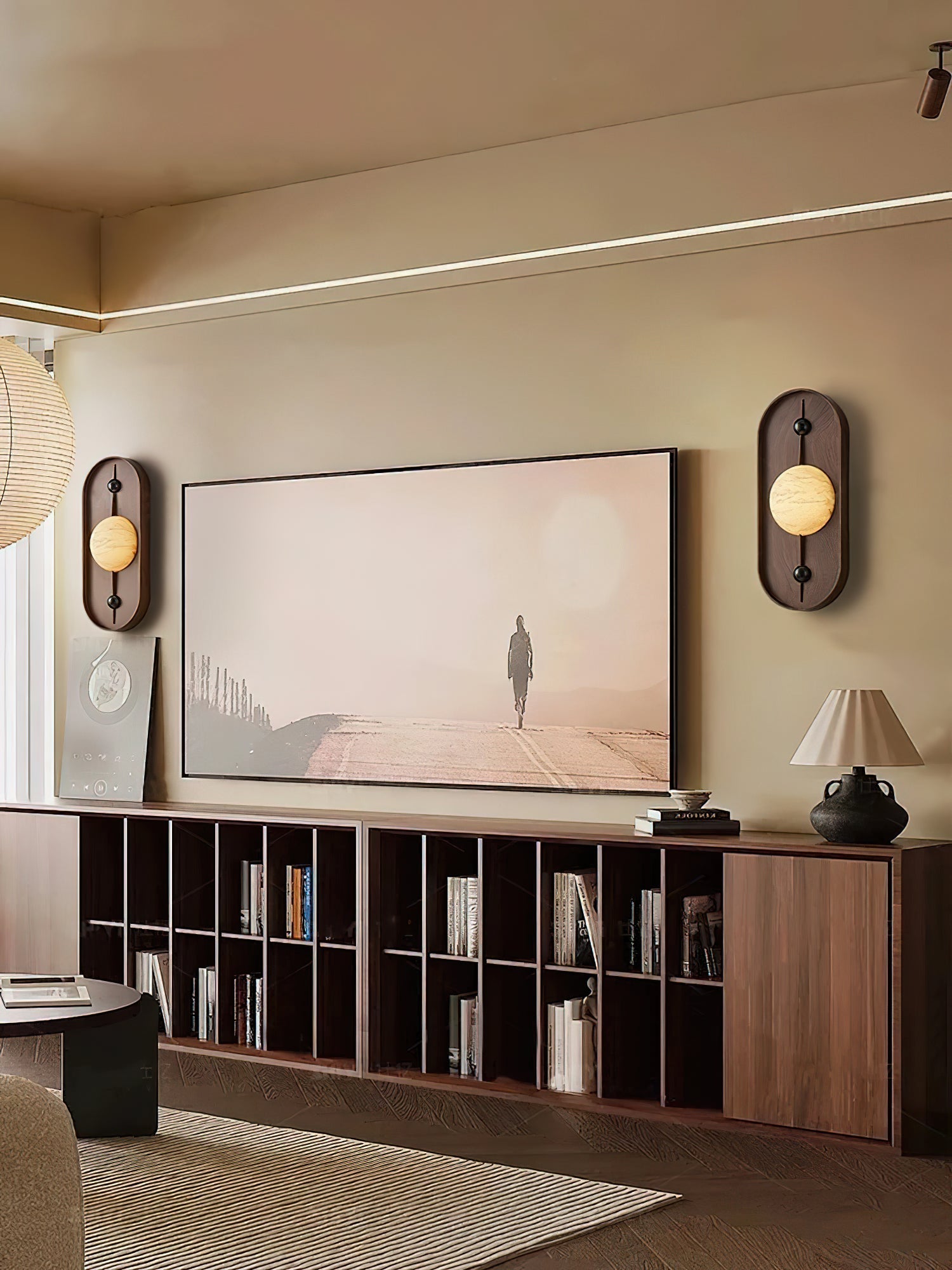 Gloruvyu Individual Creativity Metal Alabaster Wall Lamp - Neutralighting