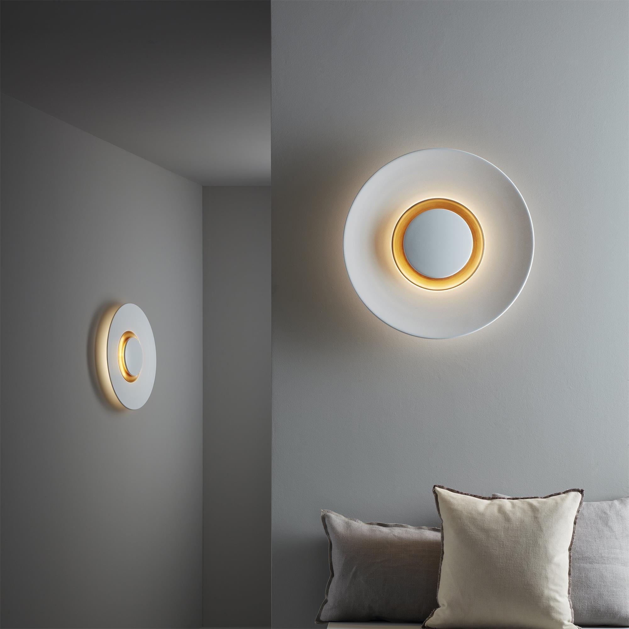 Wall Light Metal Halo Integrated LED Gold Ring Modern Minimalist - Neutralighting