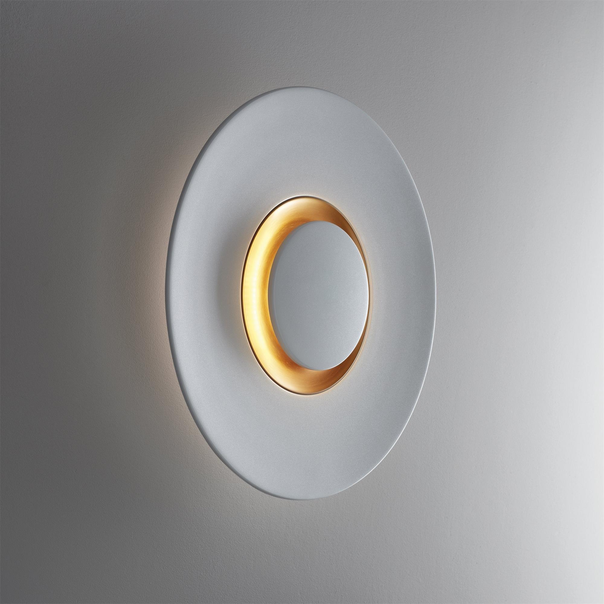 Wall Light Metal Halo Integrated LED Gold Ring Modern Minimalist - Neutralighting