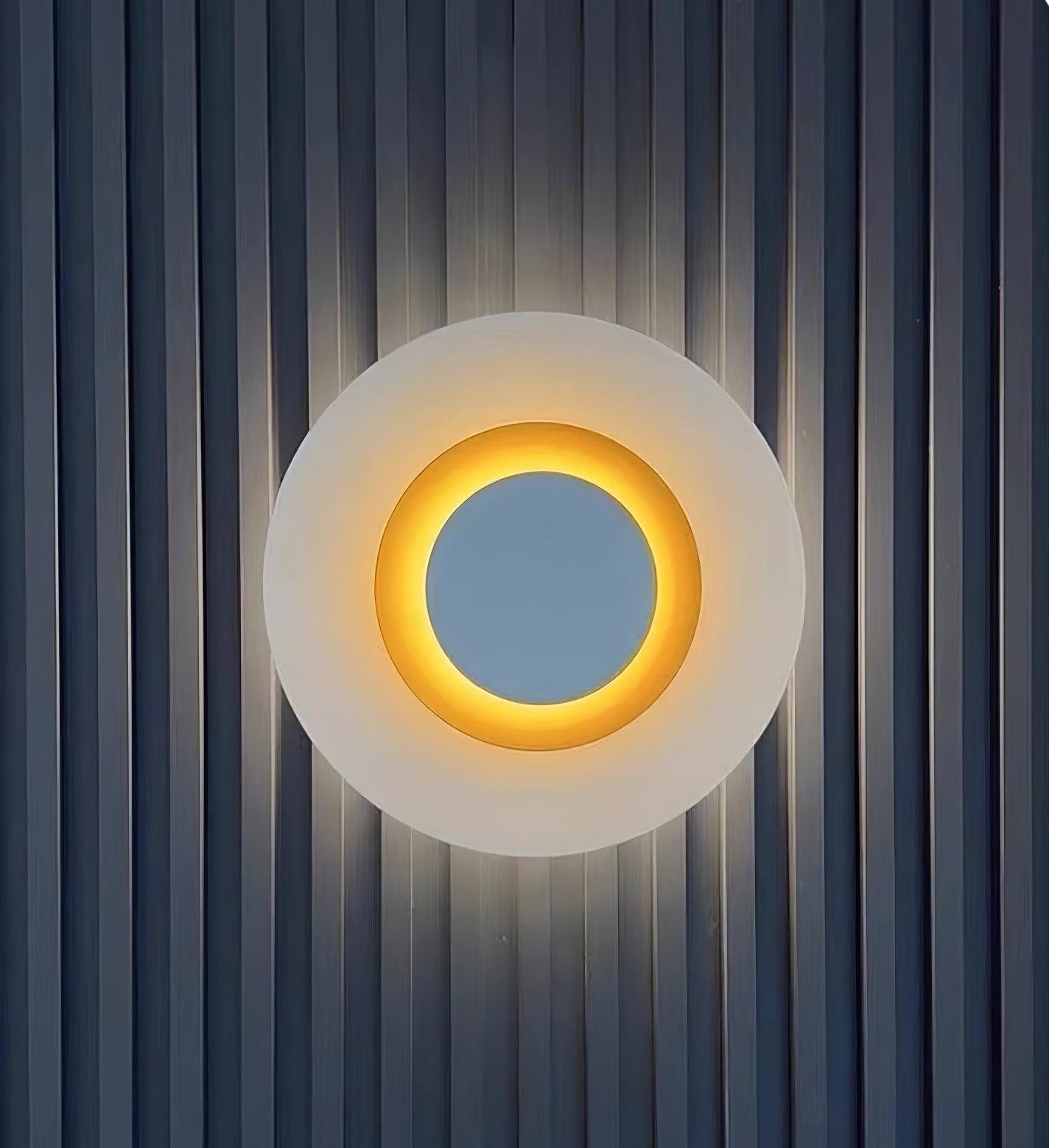 Wall Light Metal Halo Integrated LED Gold Ring Modern Minimalist - Neutralighting