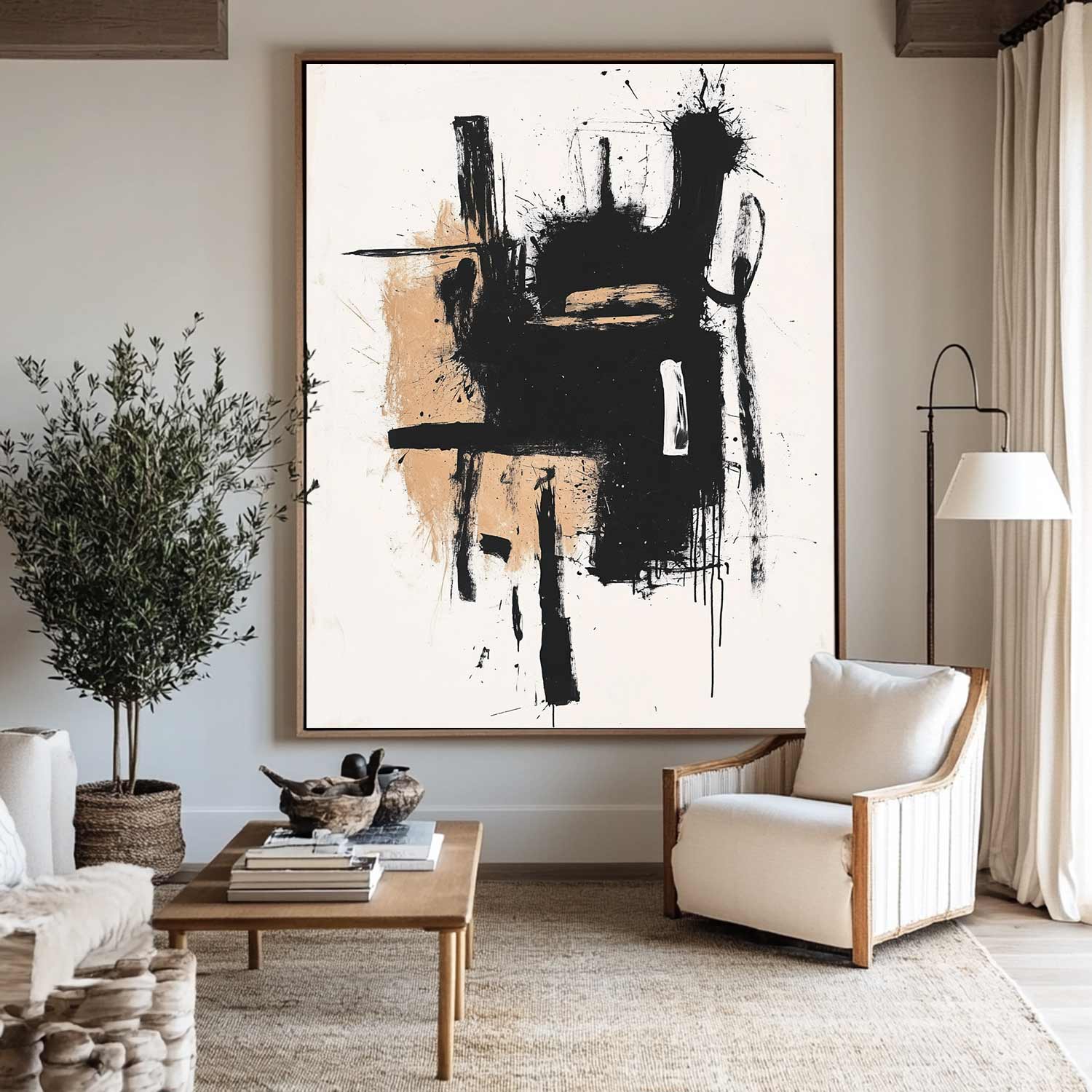 Modern Minimalist Painting ABAV557 - Neutralighting