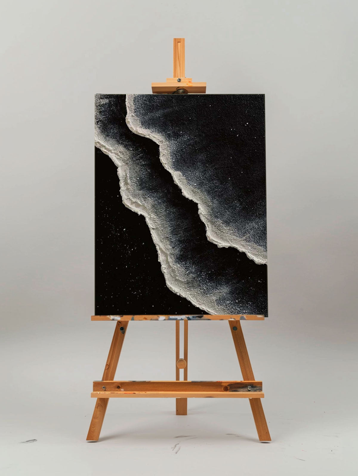 Black And White Seascape Painting