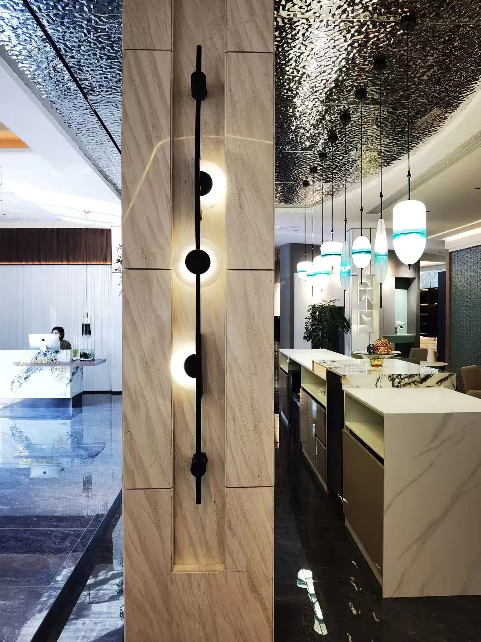 Slender Wall Lamp Alabaster Modern Minimalist - Neutralighting