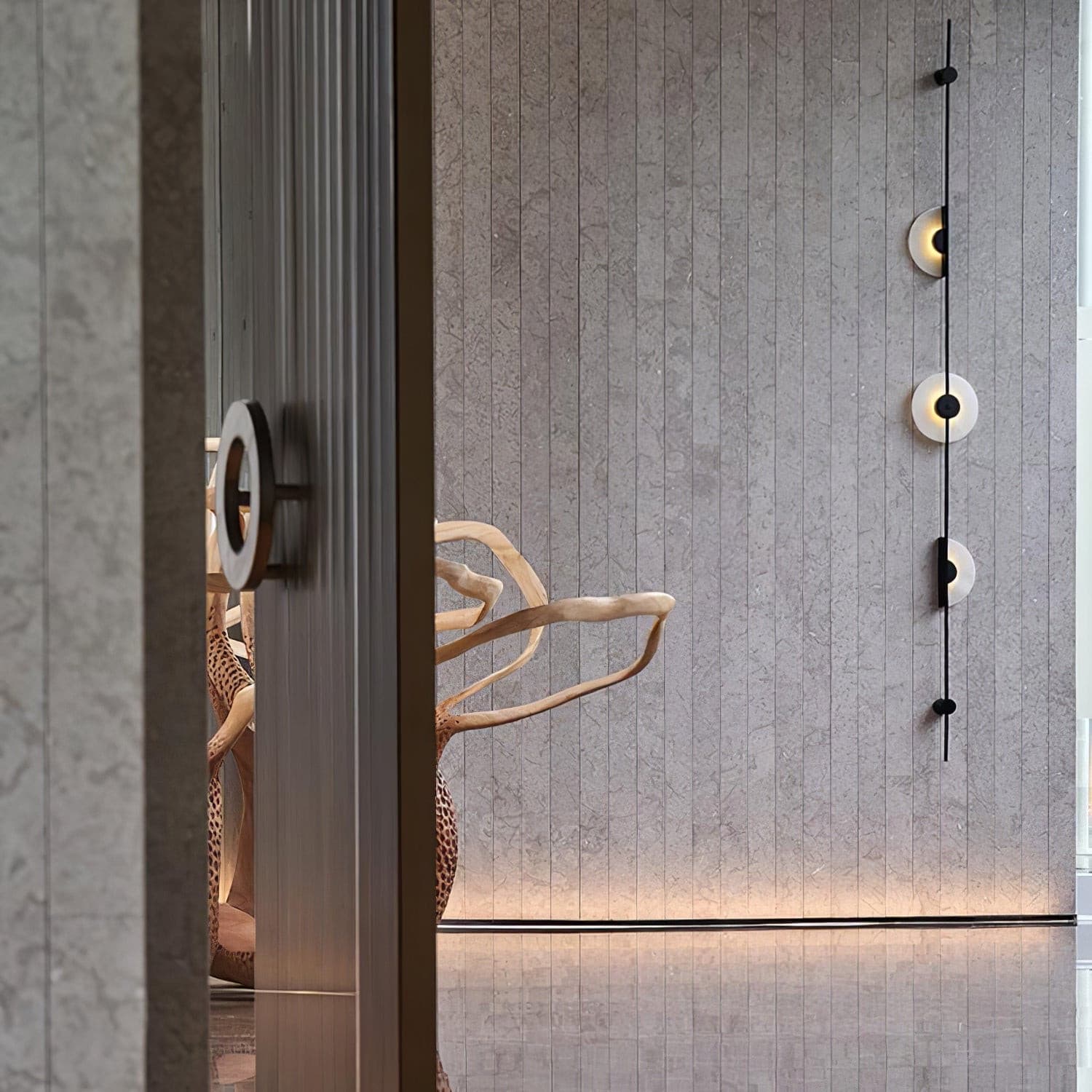 Slender Wall Lamp Alabaster Modern Minimalist - Neutralighting