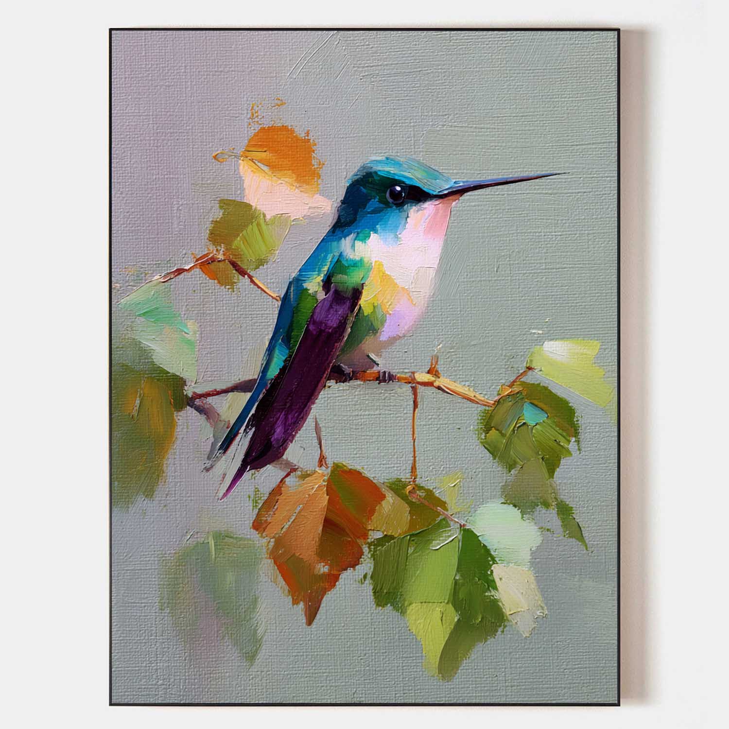 Modern Hummingbird Art ABAV618 - Neutralighting