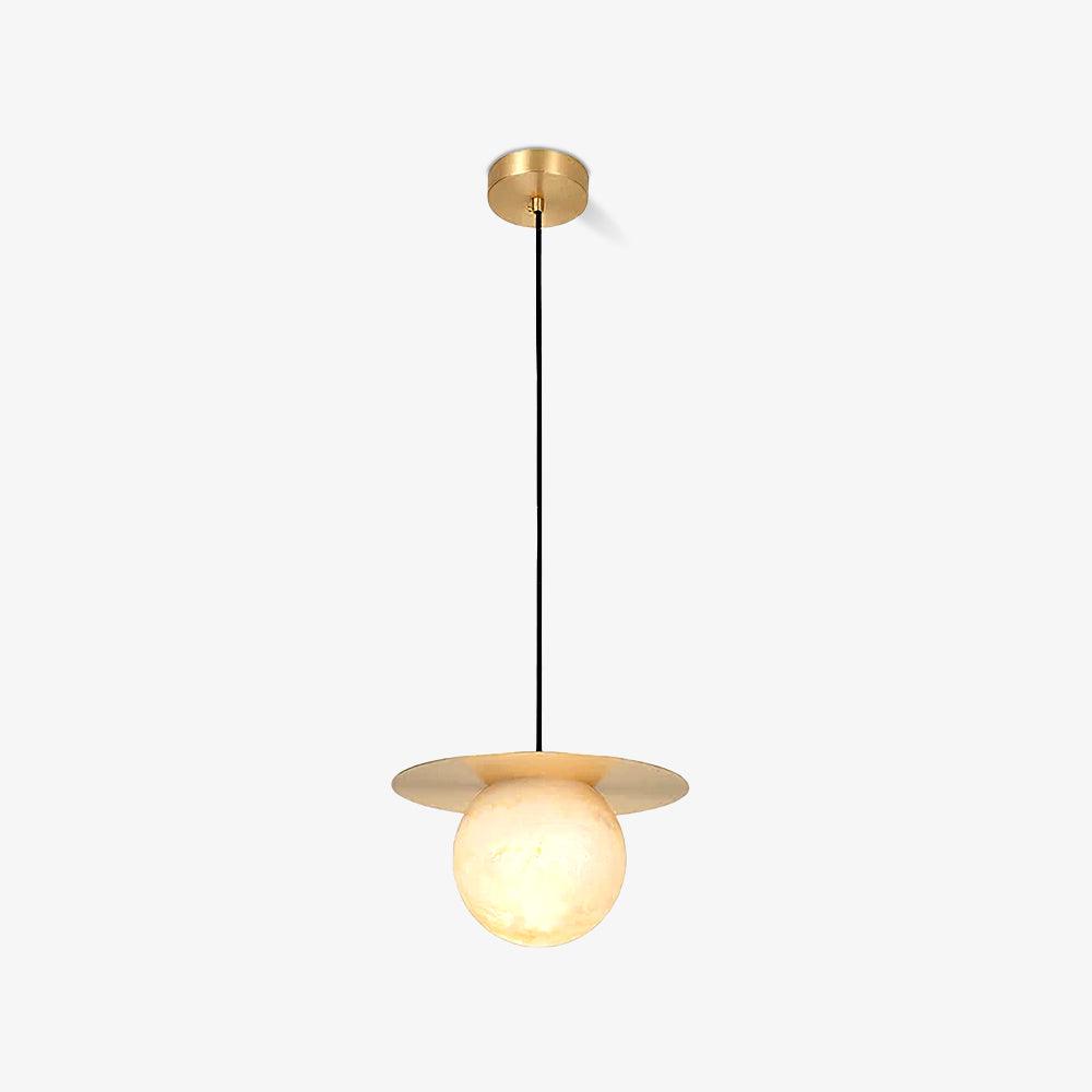 Nyvelyra Sphere Alabaster Pendant Light - Neutralighting