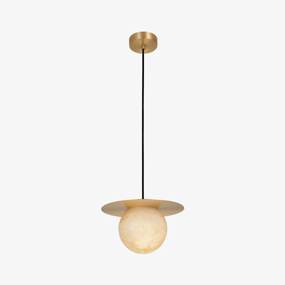Nyvelyra Sphere Alabaster Pendant Light - Neutralighting