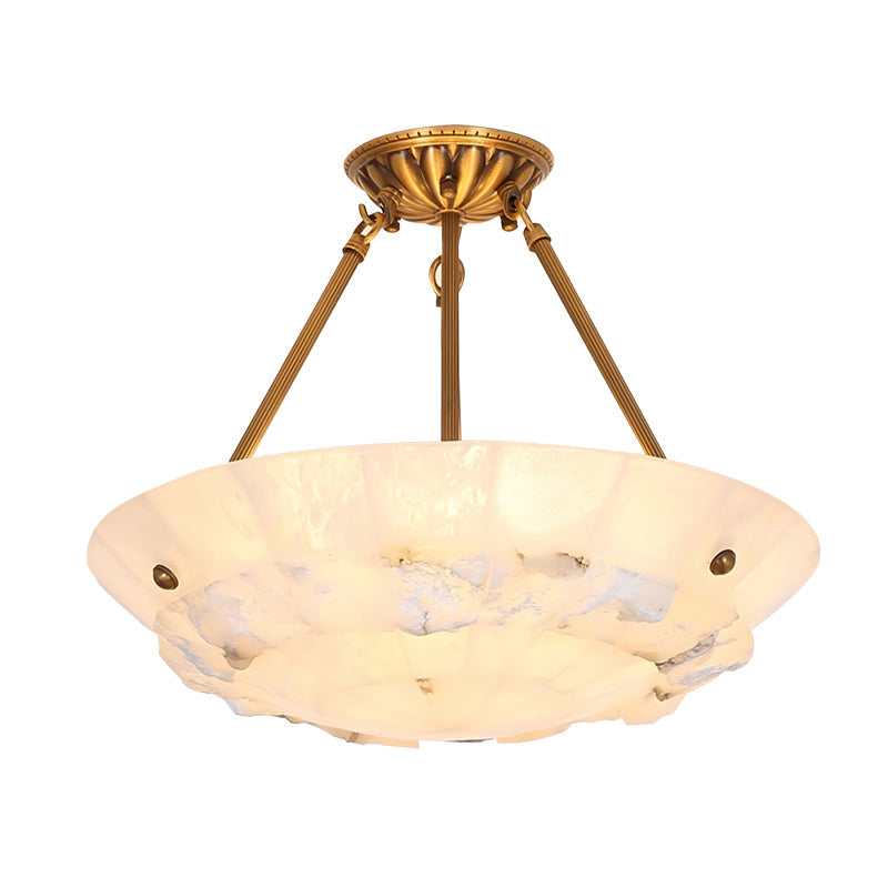 Bowl Pendant Lamp Alabaster Elegance - Neutralighting