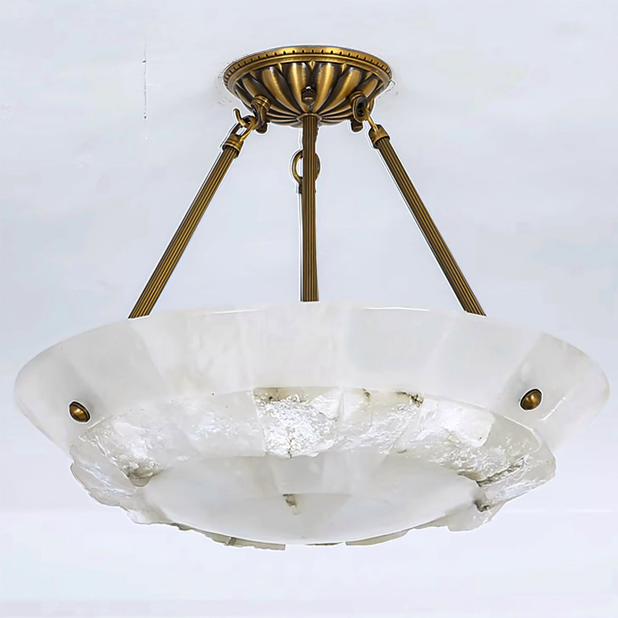 Bowl Pendant Lamp Alabaster Elegance - Neutralighting