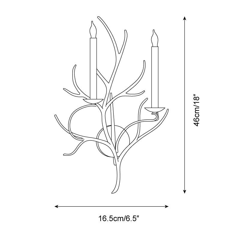 Duvor Double Candle Wall Sconce - Neutralighting