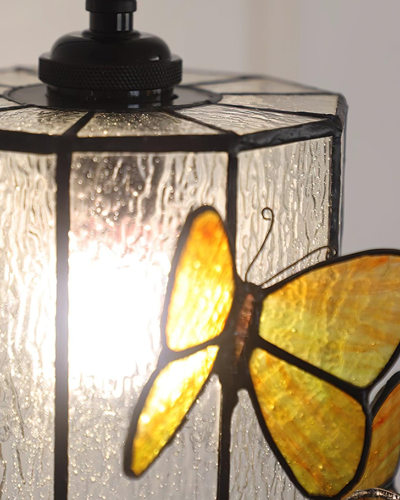 Tiffany Wall Lamp Glass Butterfly Art - Neutralighting