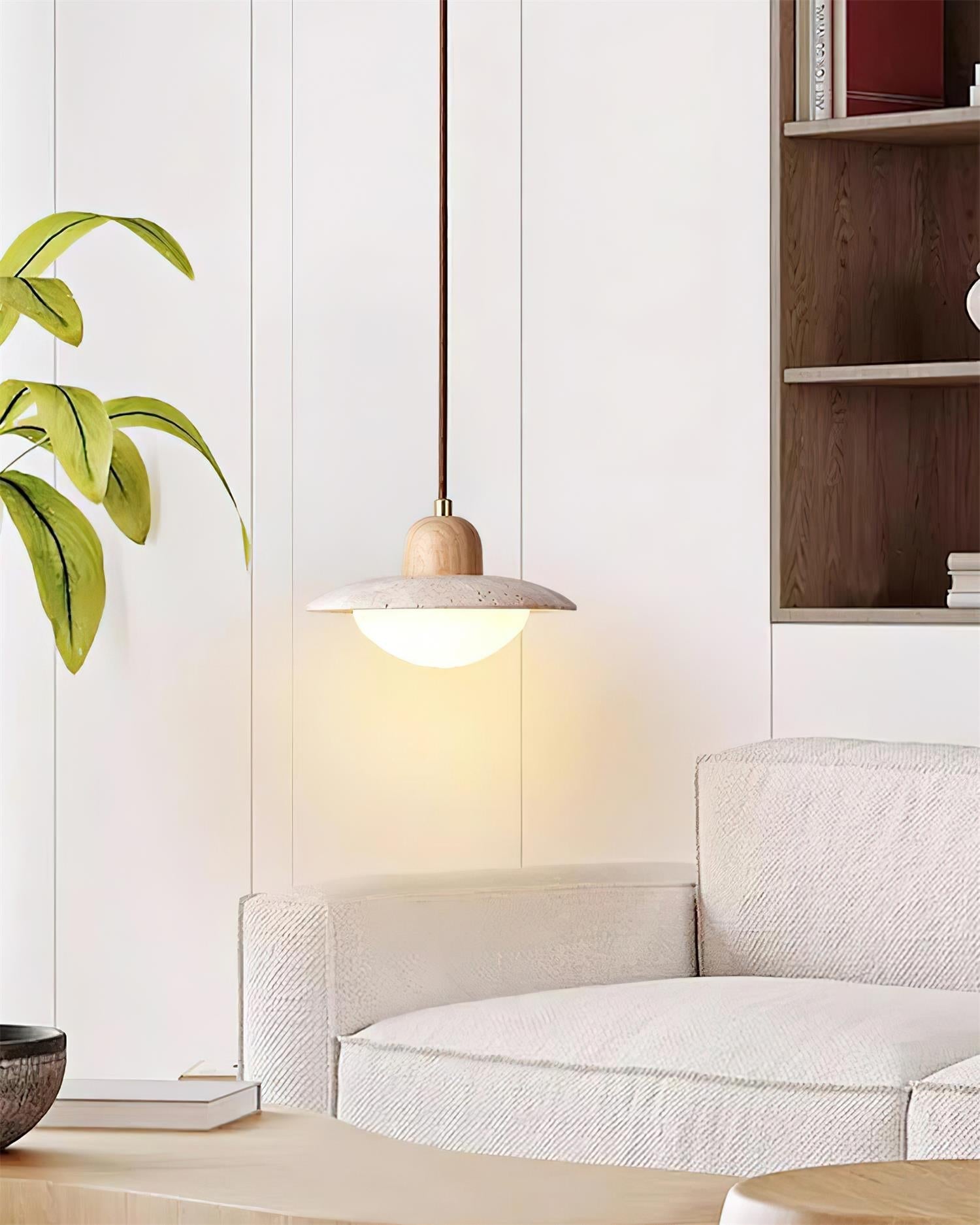 Duvio Travertine Pendant Light - Neutralighting