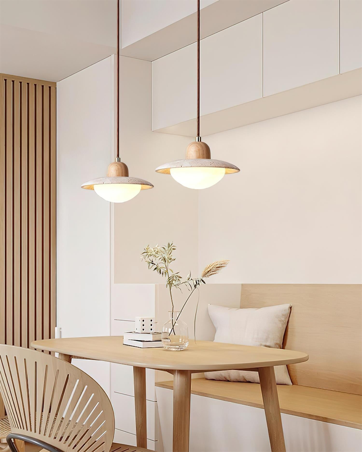 Duvio Travertine Pendant Light - Neutralighting