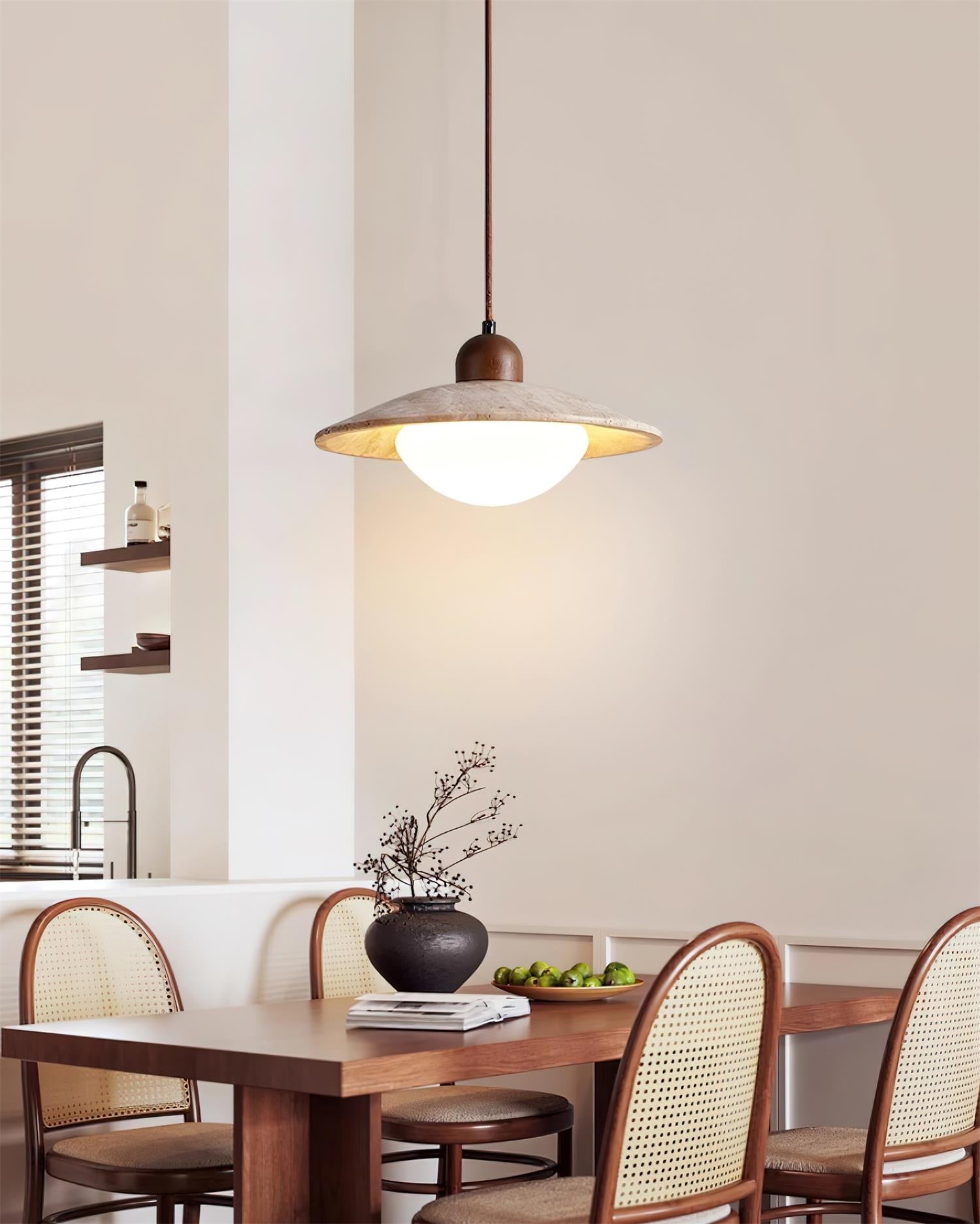 Ritta Pendant Lamp Travertine Minimalist - Neutralighting