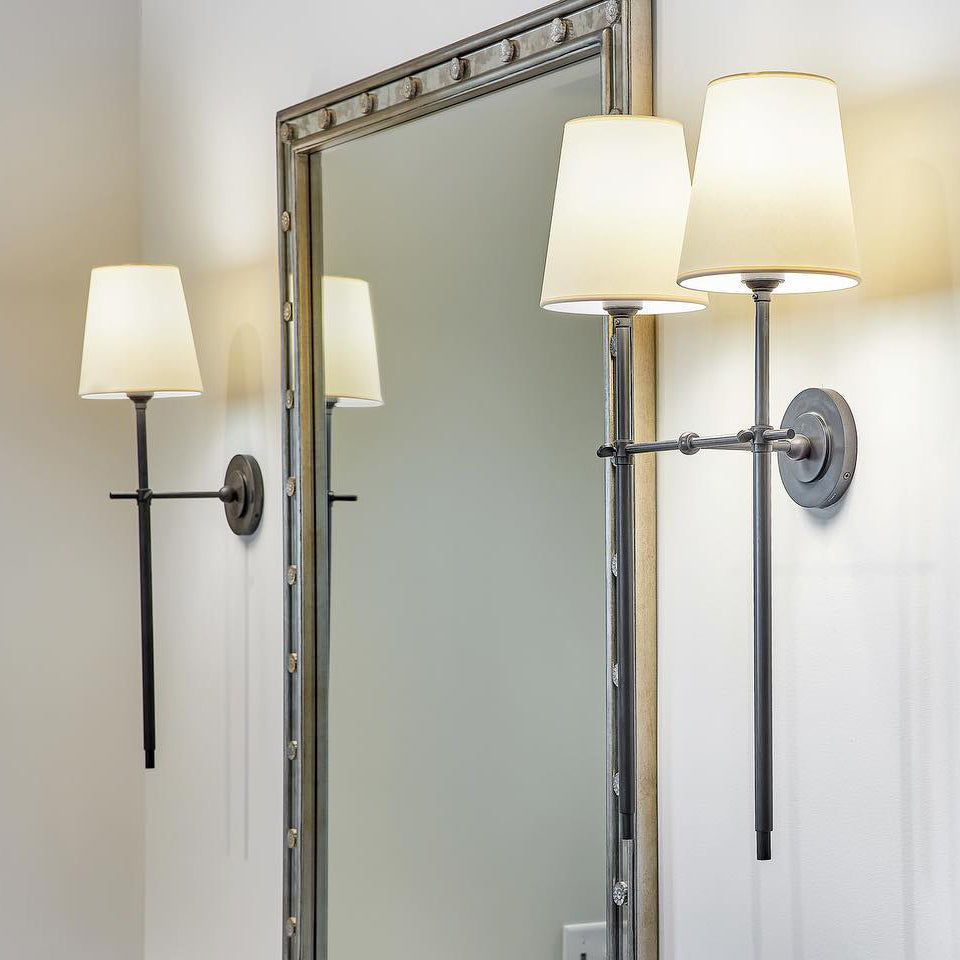 Theodore Wall Lamp Brass Fabric - Neutralighting