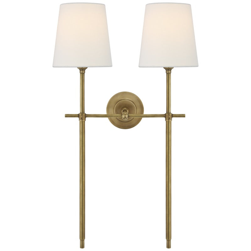 Theodore Wall Lamp Brass Fabric - Neutralighting