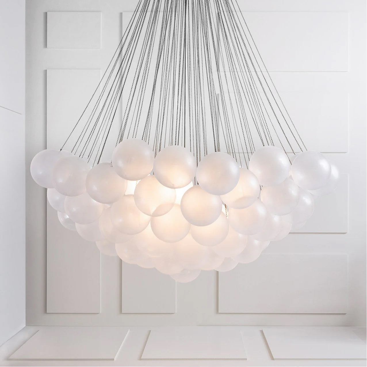 Fayne Glass Globe Pendant Light Bubble - Neutralighting