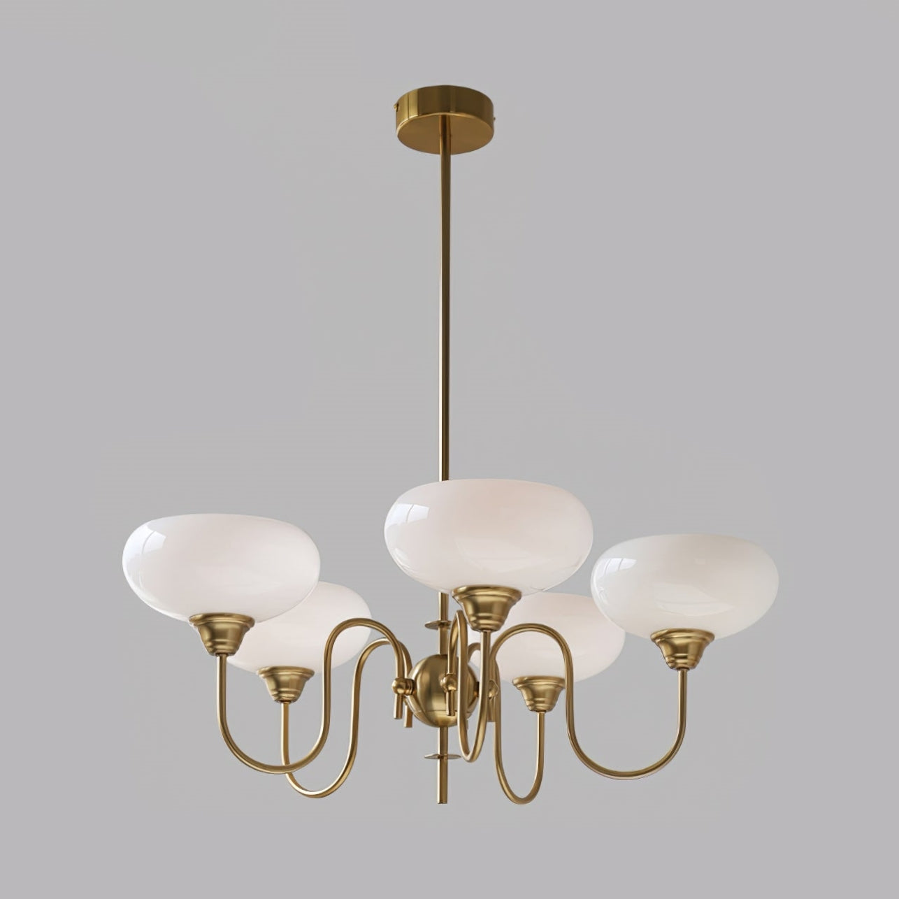 Arisha Vintage LED Metal Glass Chandelier Living Room - Neutralighting