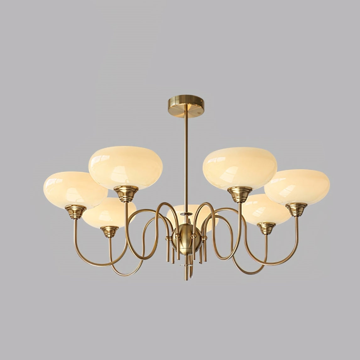 Arisha Vintage LED Metal Glass Chandelier Living Room - Neutralighting