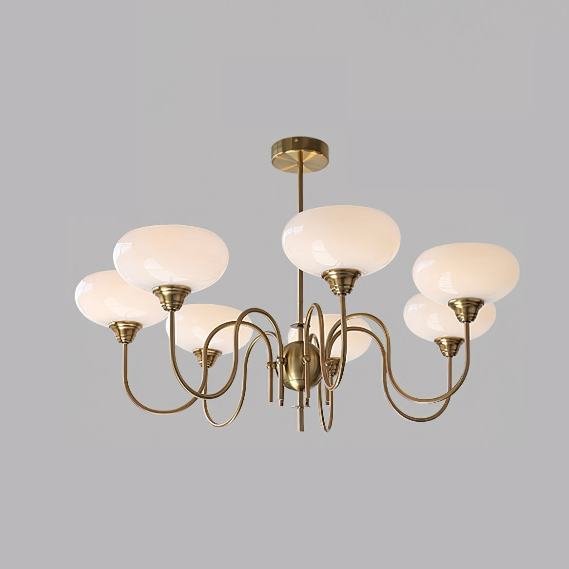 Arisha Vintage LED Metal Glass Chandelier Living Room - Neutralighting
