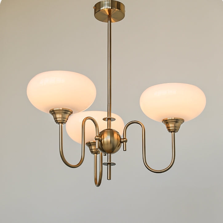 Arisha Vintage LED Metal Glass Chandelier Living Room - Neutralighting