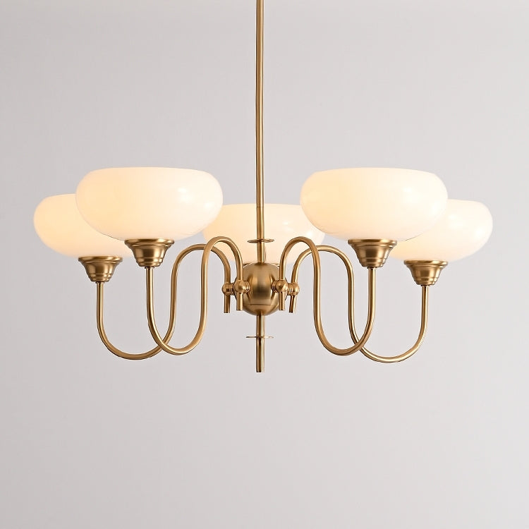 Arisha Vintage LED Metal Glass Chandelier Living Room - Neutralighting
