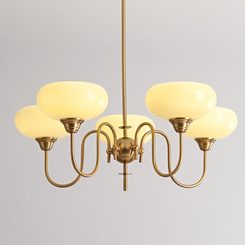 Arisha Vintage LED Metal Glass Chandelier Living Room - Neutralighting