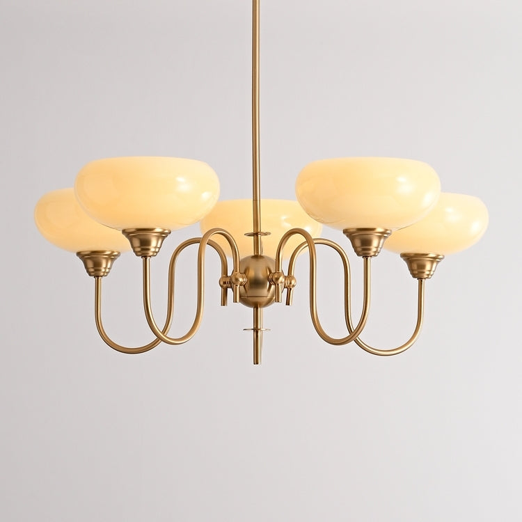 Arisha Vintage LED Metal Glass Chandelier Living Room - Neutralighting