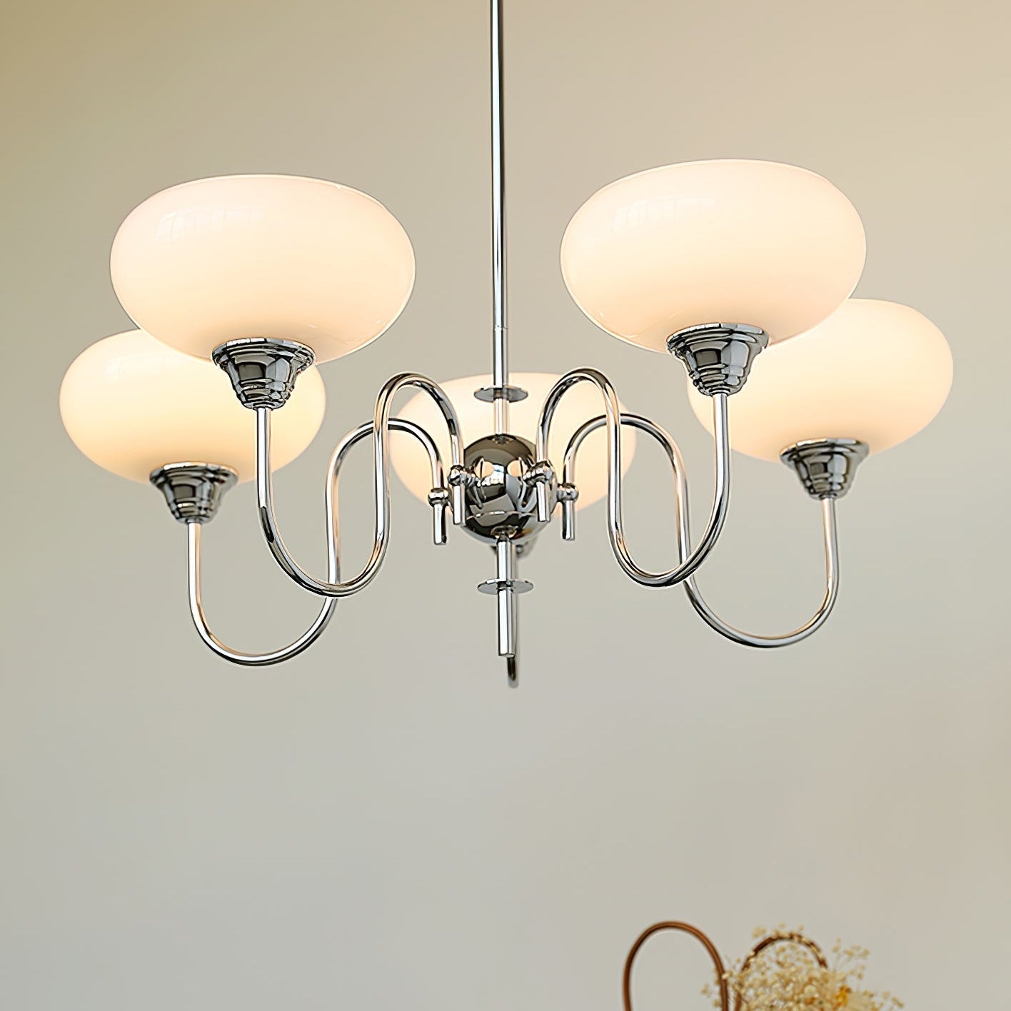 Arisha Vintage LED Metal Glass Chandelier Living Room - Neutralighting