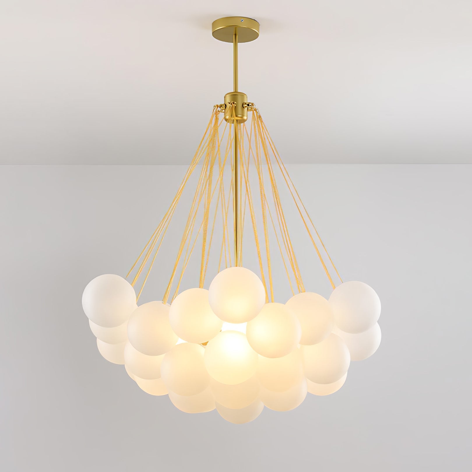 Fayne Glass Globe Pendant Light Bubble - Neutralighting