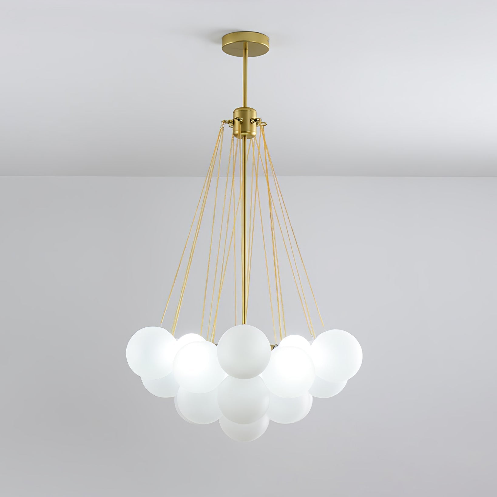 Fayne Glass Globe Pendant Light Bubble - Neutralighting
