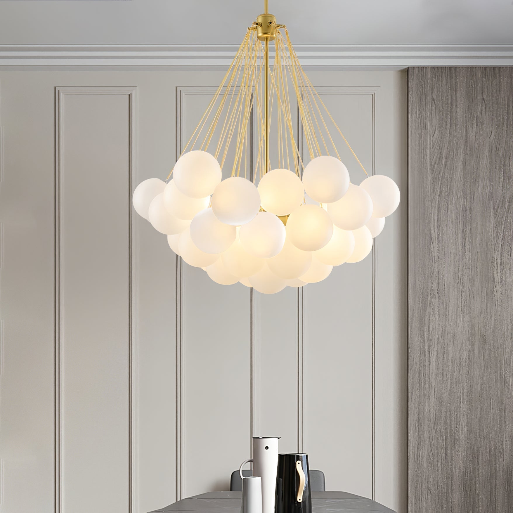 Fayne Glass Globe Pendant Light Bubble - Neutralighting