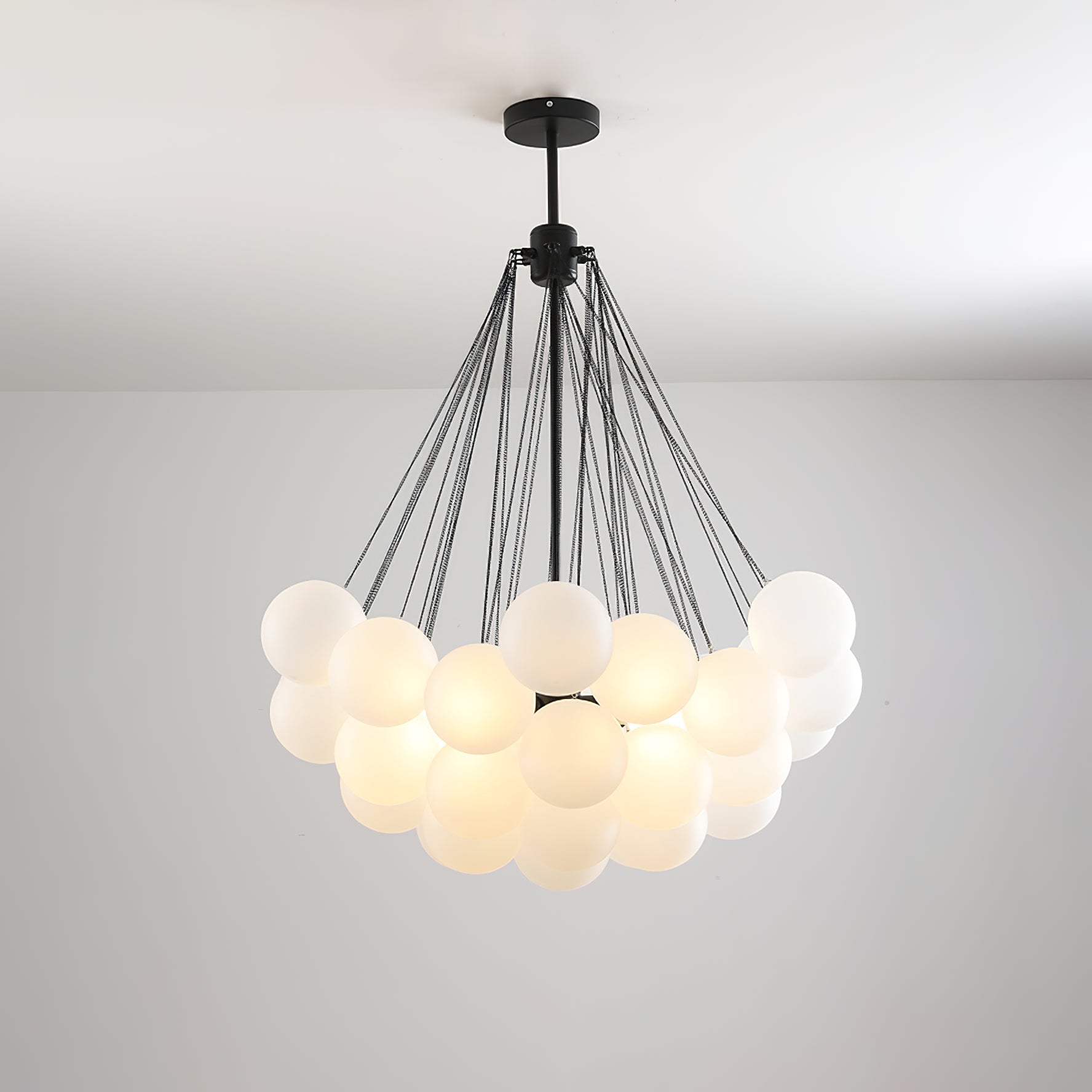 Fayne Glass Globe Pendant Light Bubble - Neutralighting