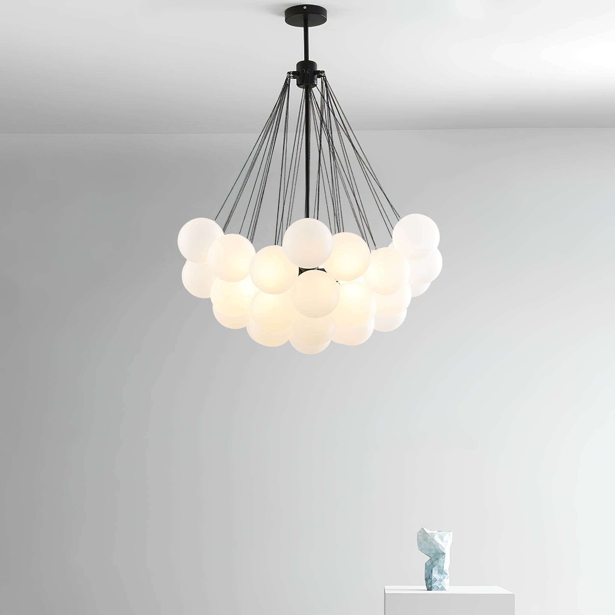 Fayne Glass Globe Pendant Light Bubble - Neutralighting