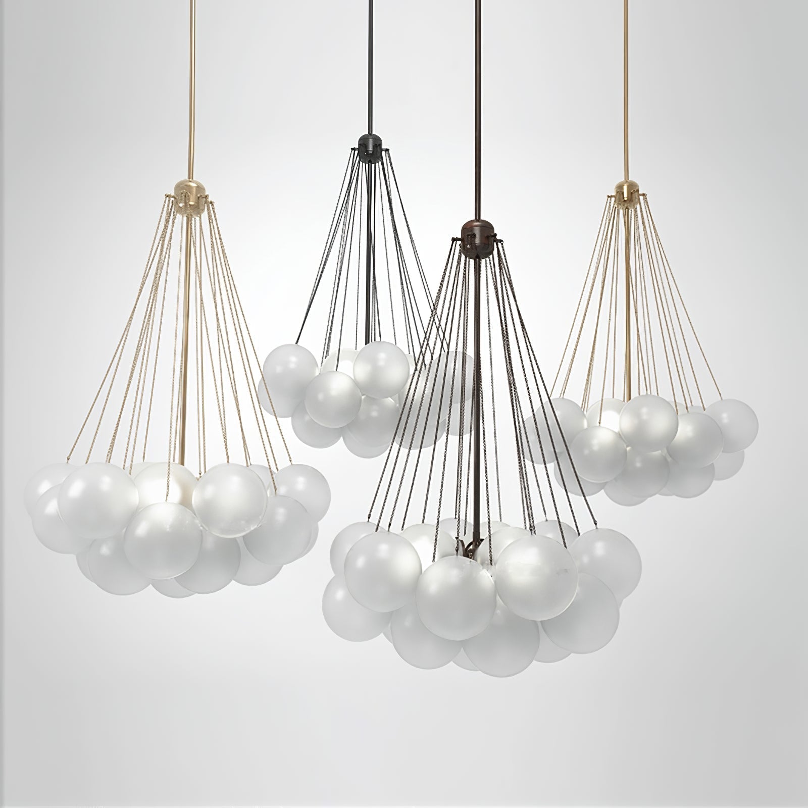 Fayne Glass Globe Pendant Light Bubble - Neutralighting
