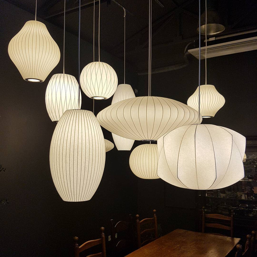 Etrio Pendant Light Bubble Mulberry Silk - Neutralighting
