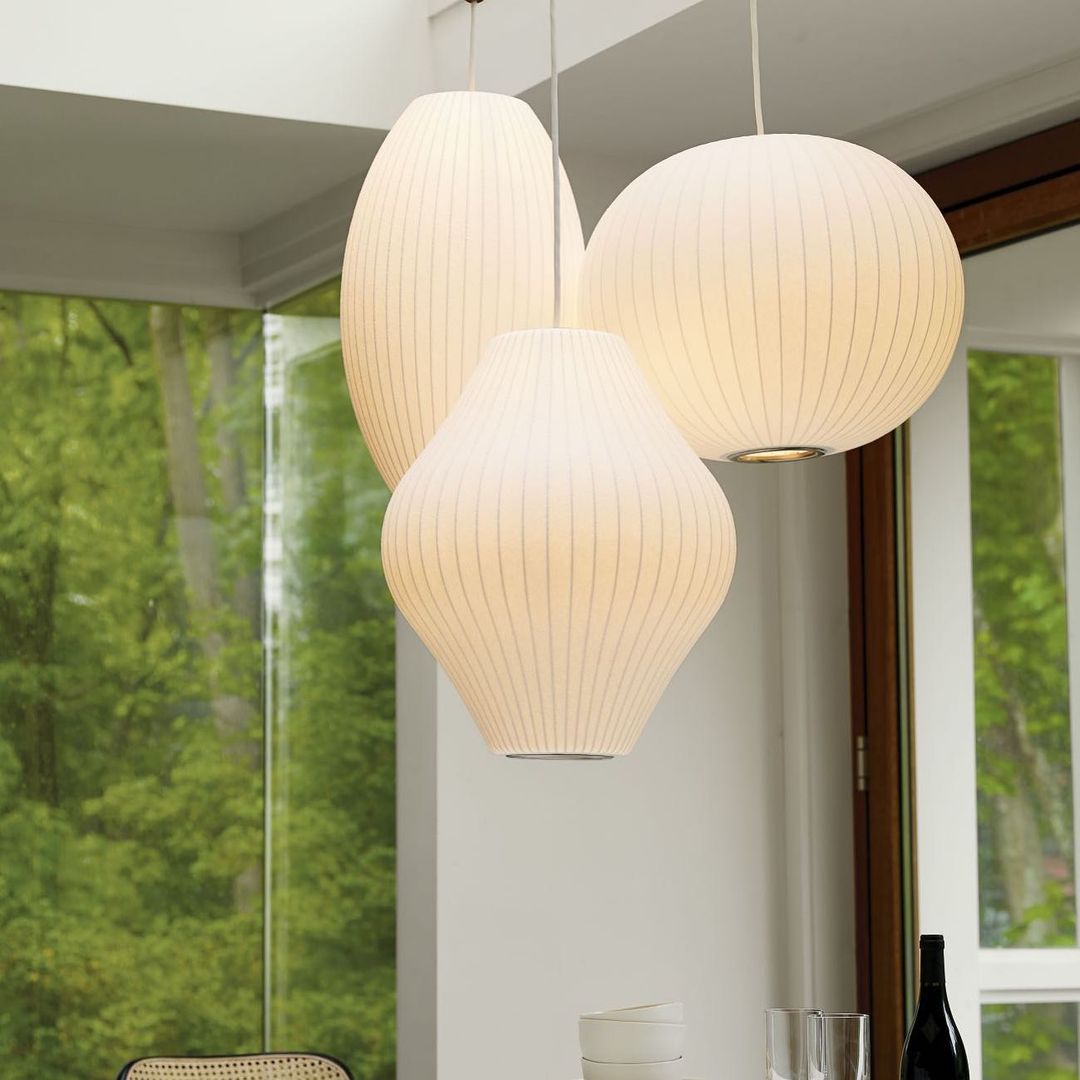 Etrio Pendant Light Bubble Mulberry Silk - Neutralighting