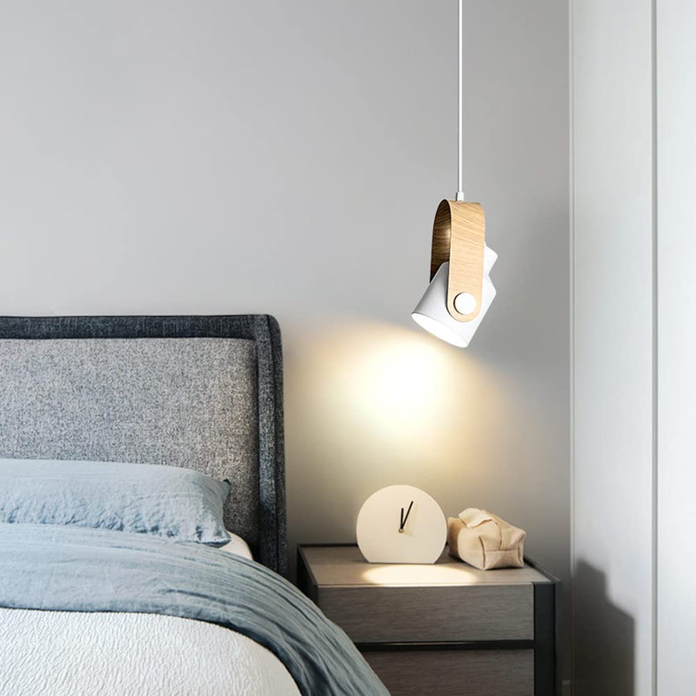 Valentina Modern Metal LED Pendant Light White Green Black Bedroom - Neutralighting