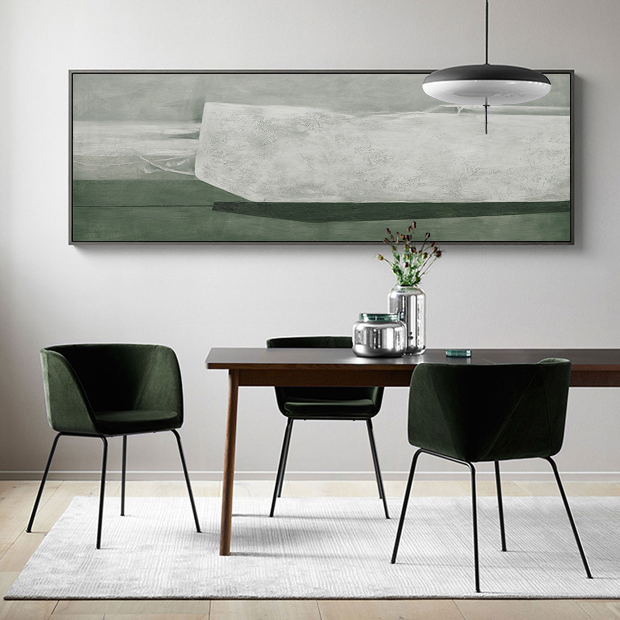Beautiful Green Abstract Painting ABAP09 - Neutralighting