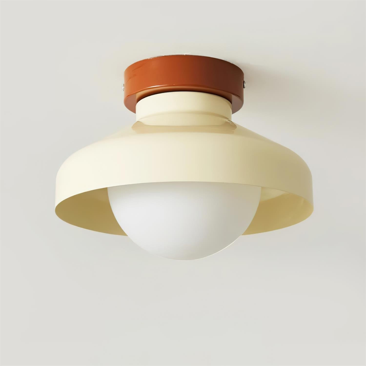 Solvane Blue Metal Flush Mount Ceiling Light