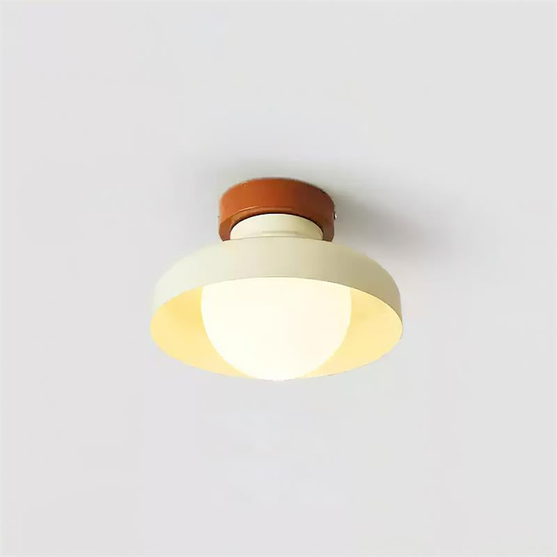 Solvane Blue Metal Flush Mount Ceiling Light