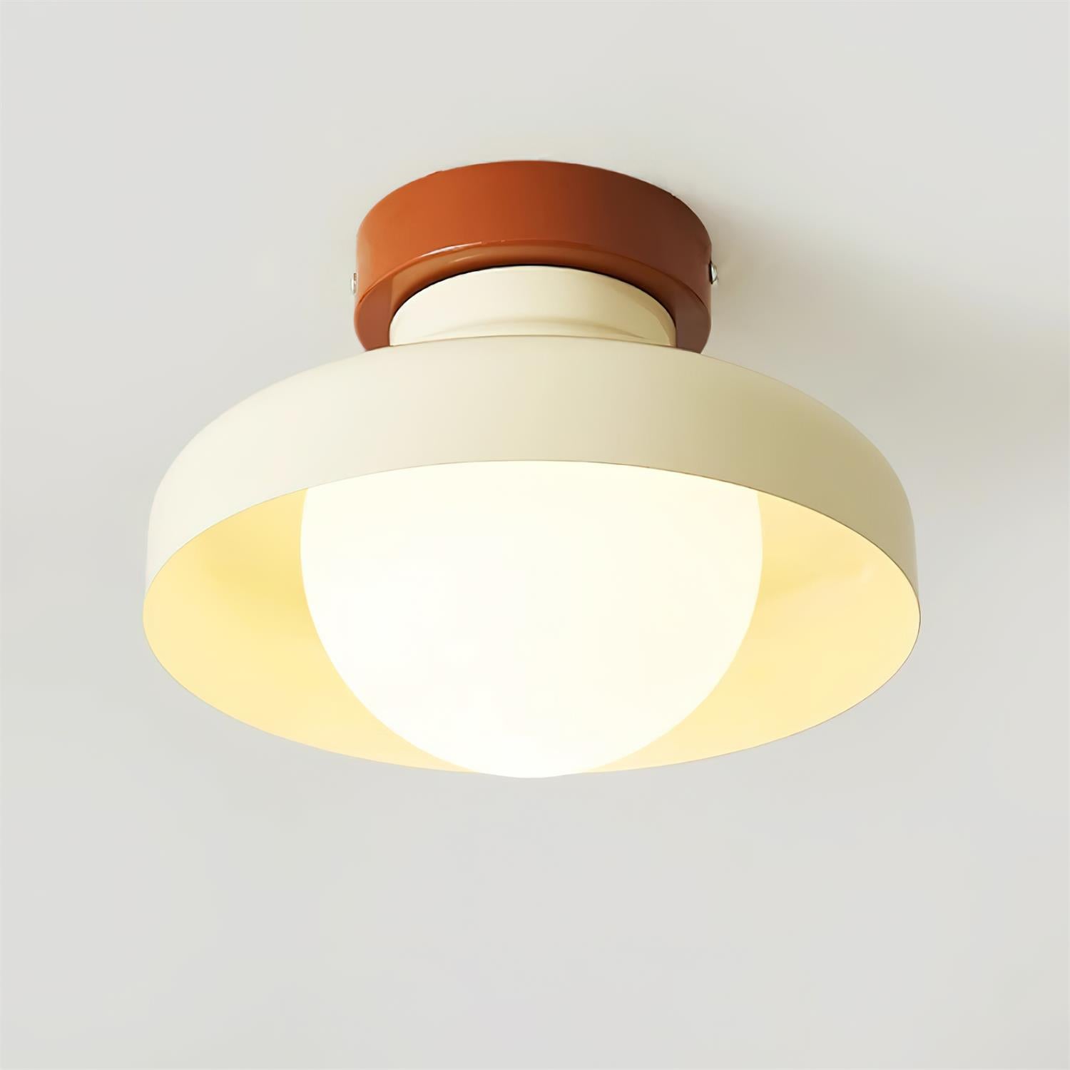 Solvane Blue Metal Flush Mount Ceiling Light