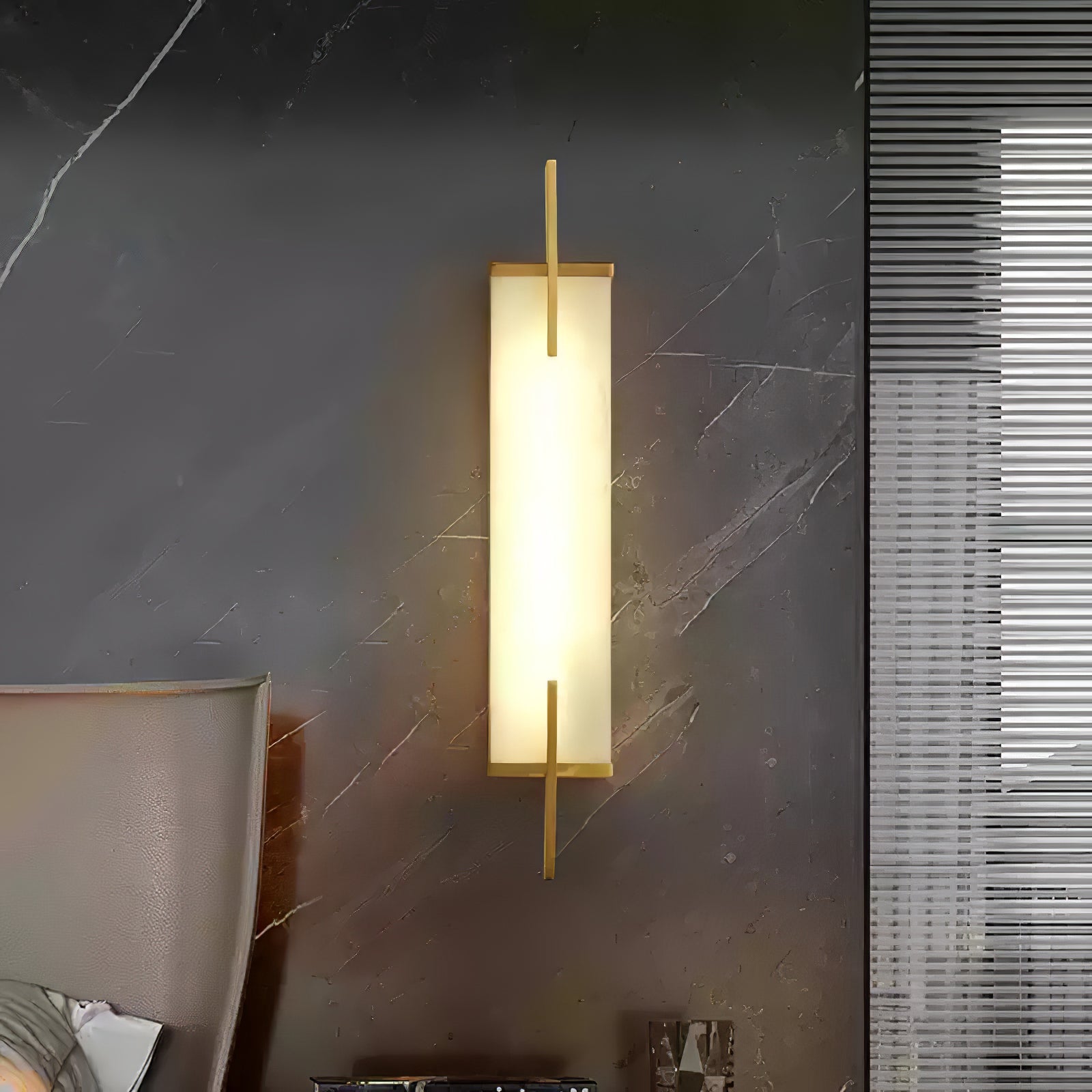 Aurcarir Rectangular Alabaster Wall Light - Neutralighting