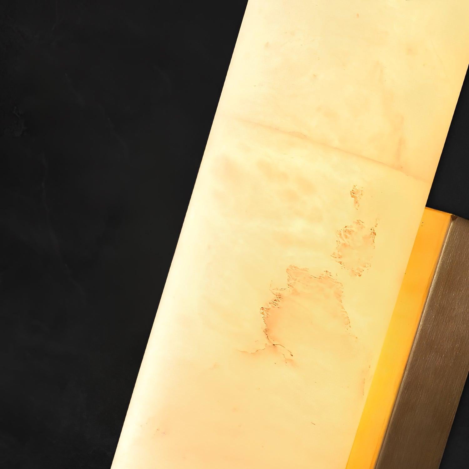 Klyr Alabaster Vertical Cylindrical Wall Lamp - Neutralighting